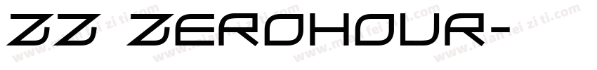 ZZ ZeroHour字体转换